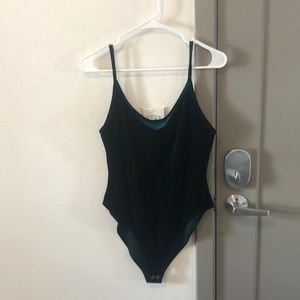 Velvet body suit